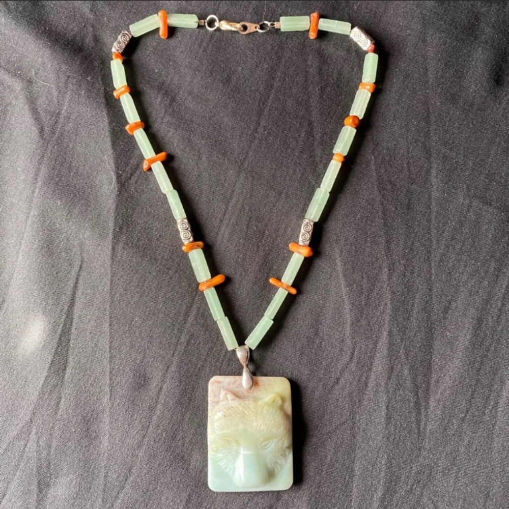 15” (youth)Handmade beaded necklace